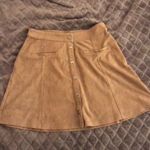 Full tilt button up skirt